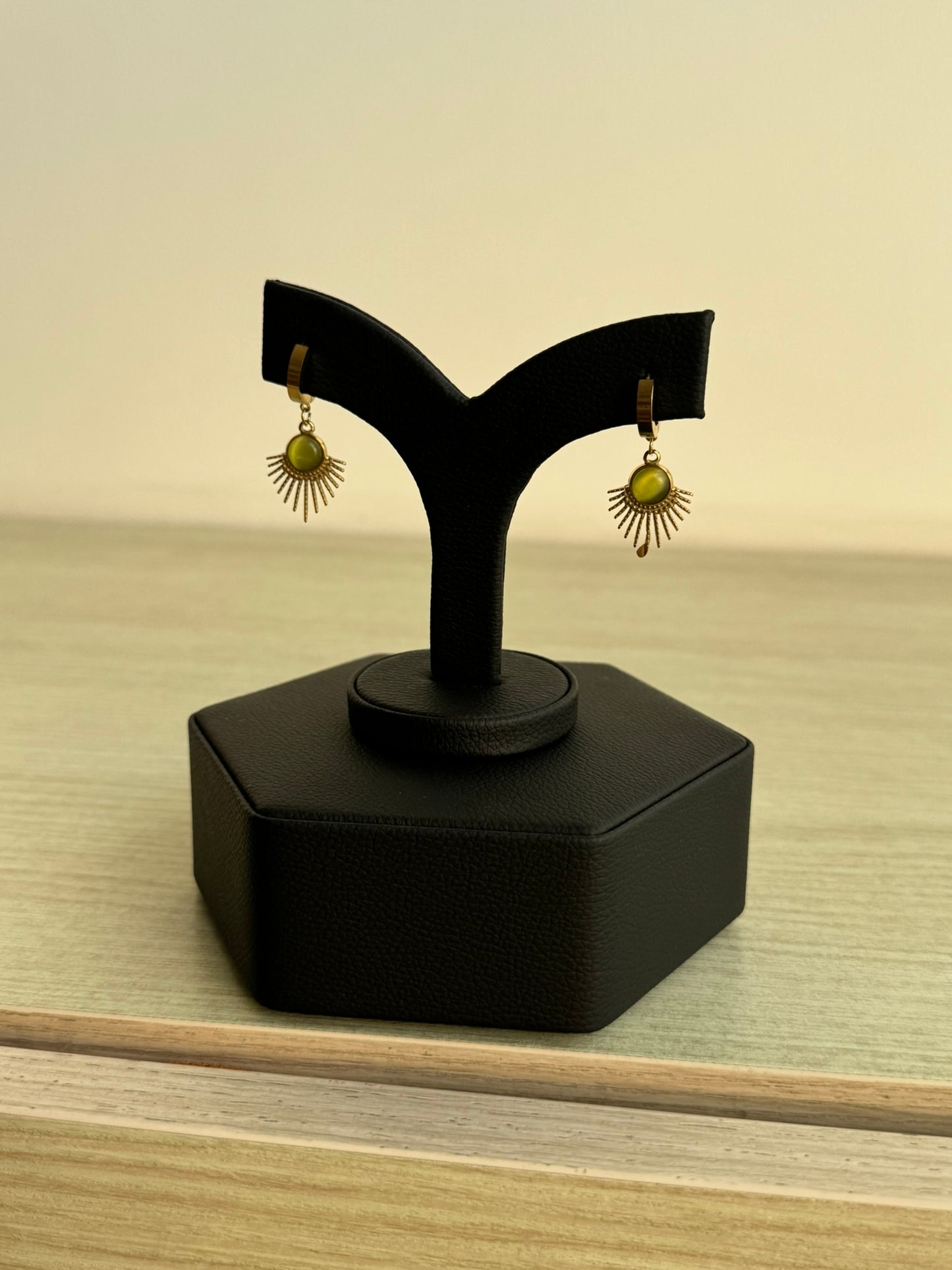 Aretes Golden Crystal Drop - IXIA