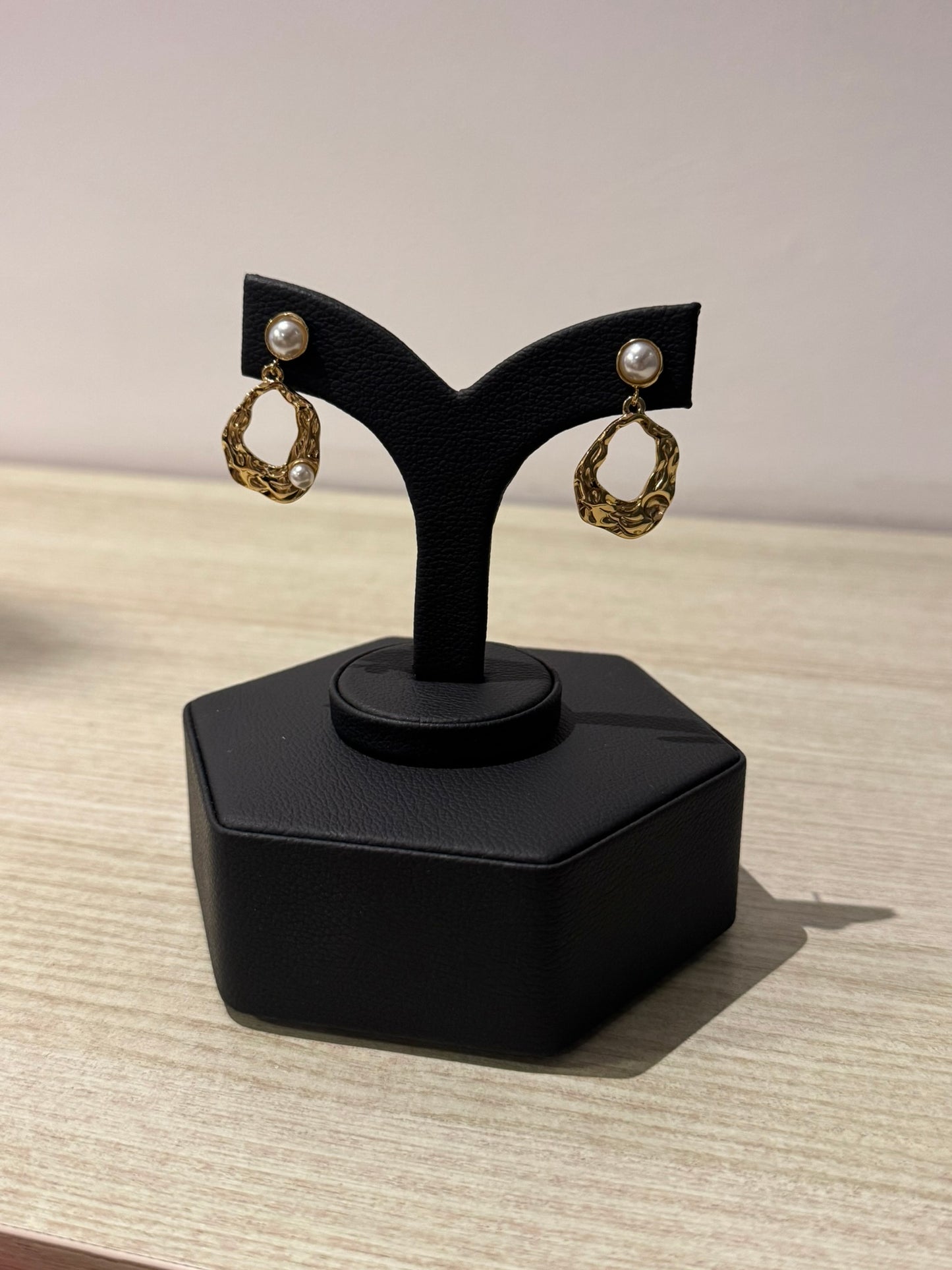 Aretes Golden Pearl Ring - IXIA