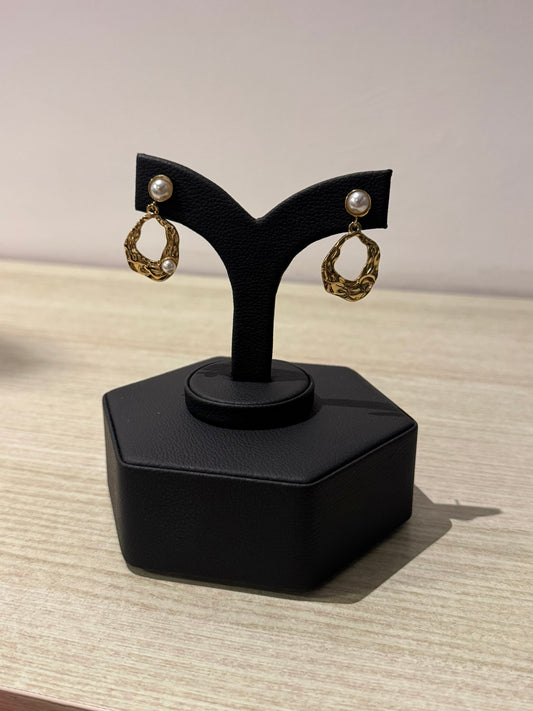 Aretes Golden Pearl Ring - IXIA