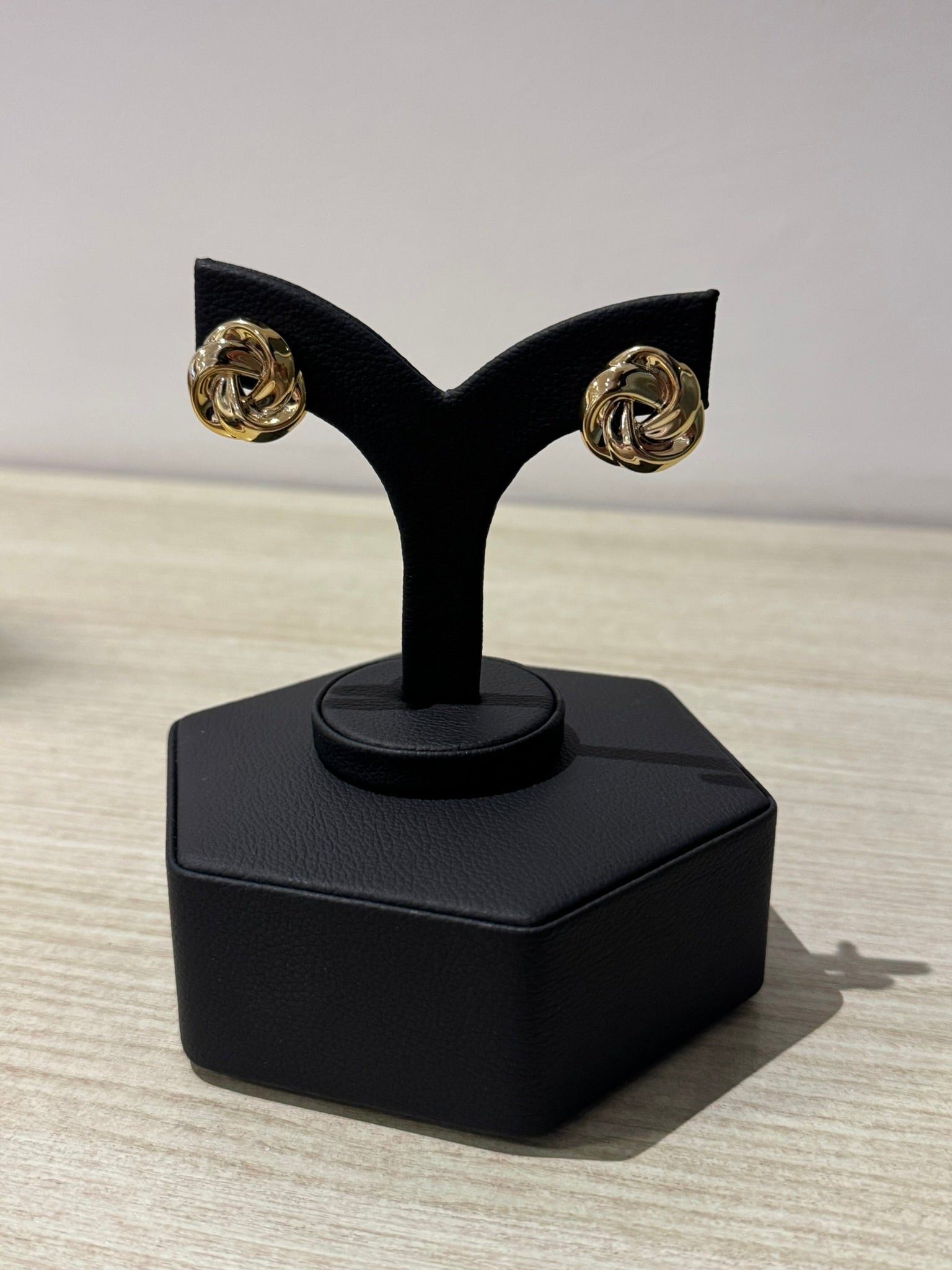 Aretes Golden Round Texture - IXIA