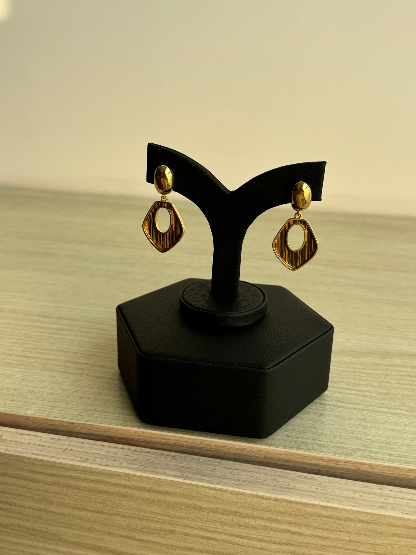 Aretes Golden Crystal Hoop - IXIA