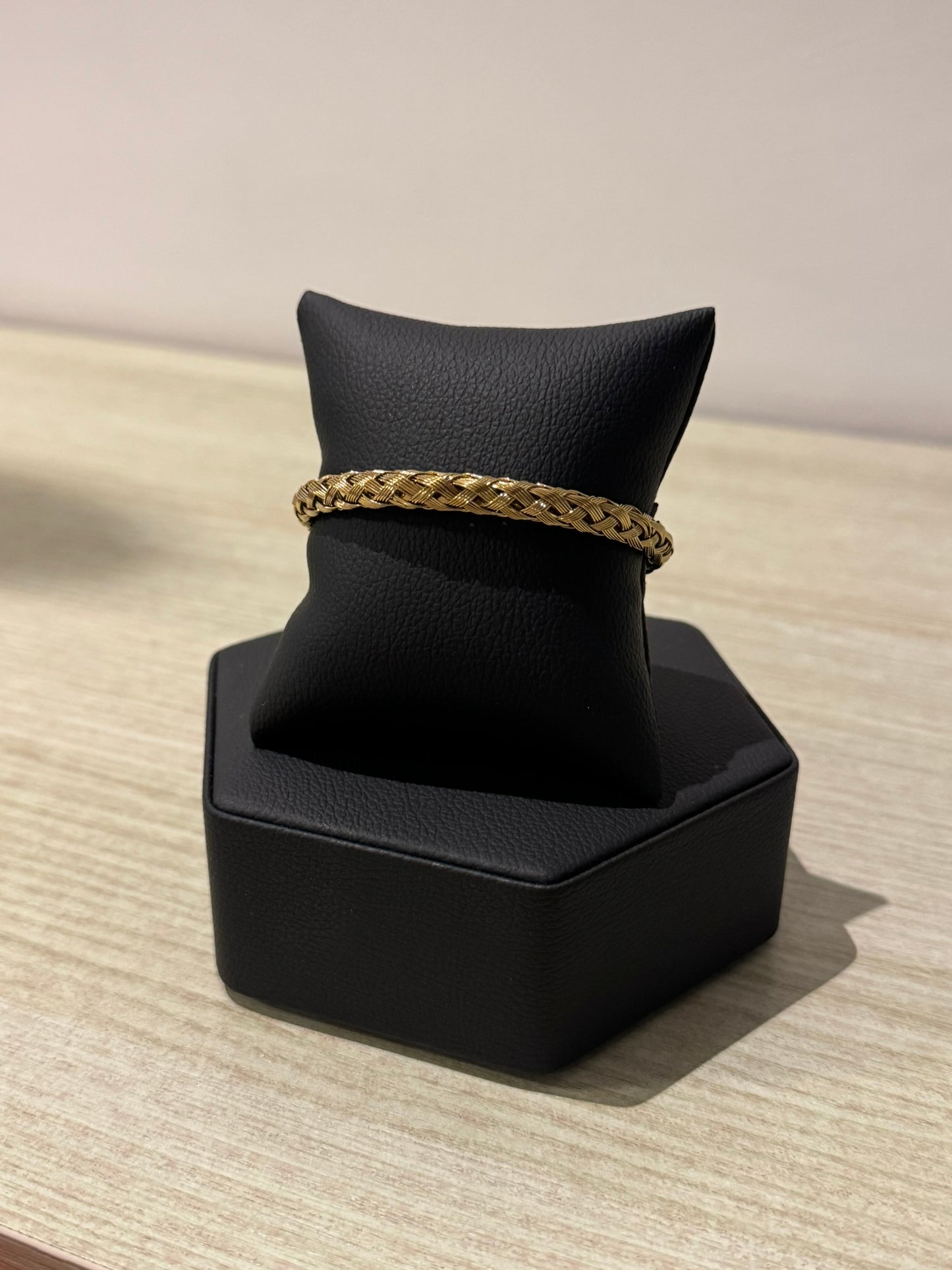 Brazalete Cadena Cuerda Dorado