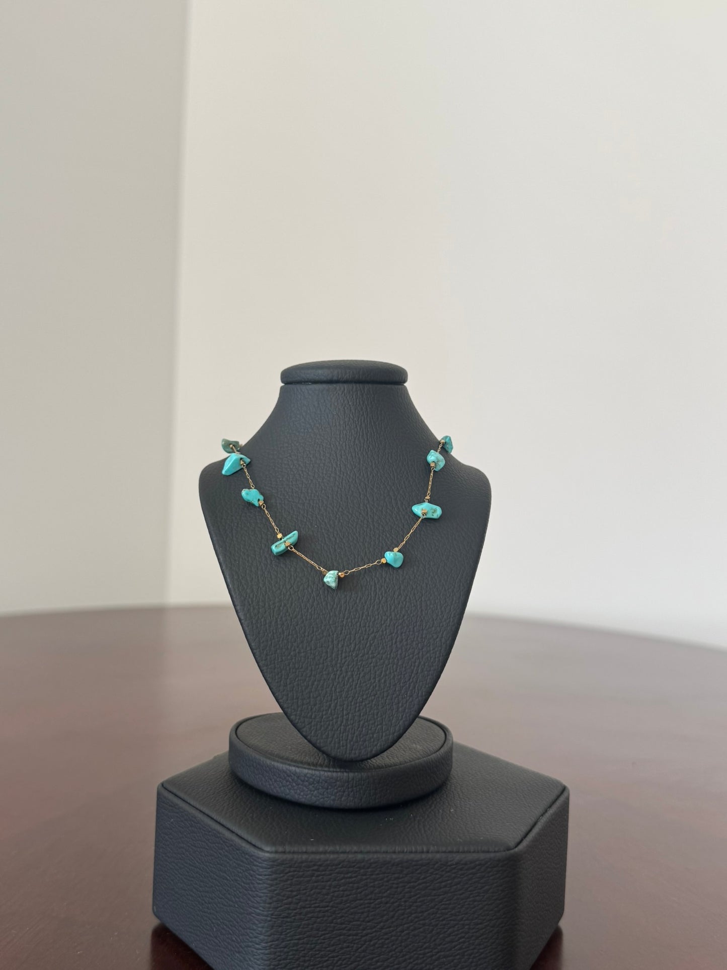 Collar Golden Green Beads - IXIA