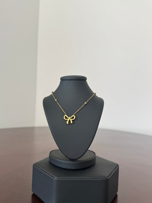 Collar Moño Dorado