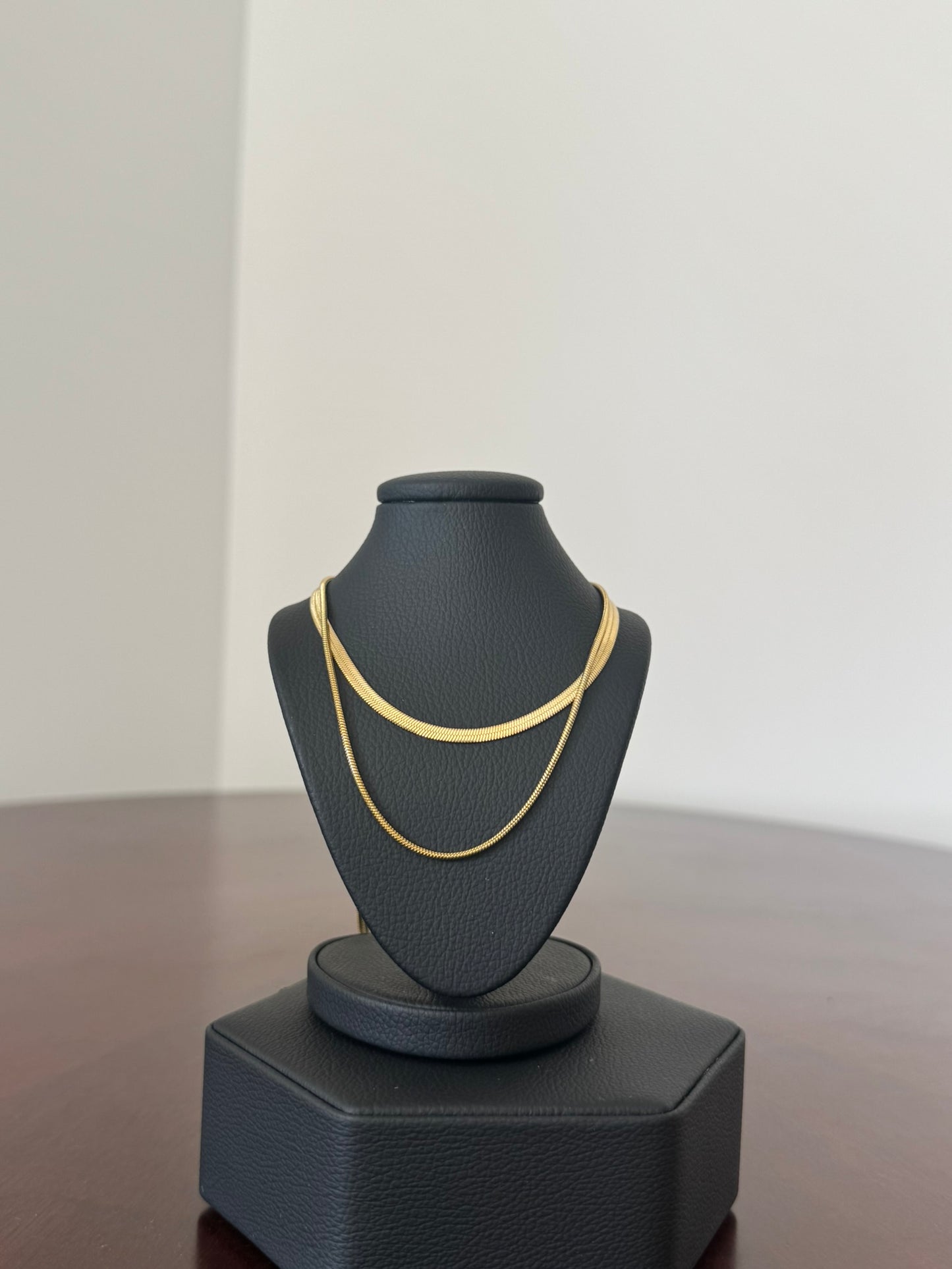 Collar Cadenas Capas Dorado