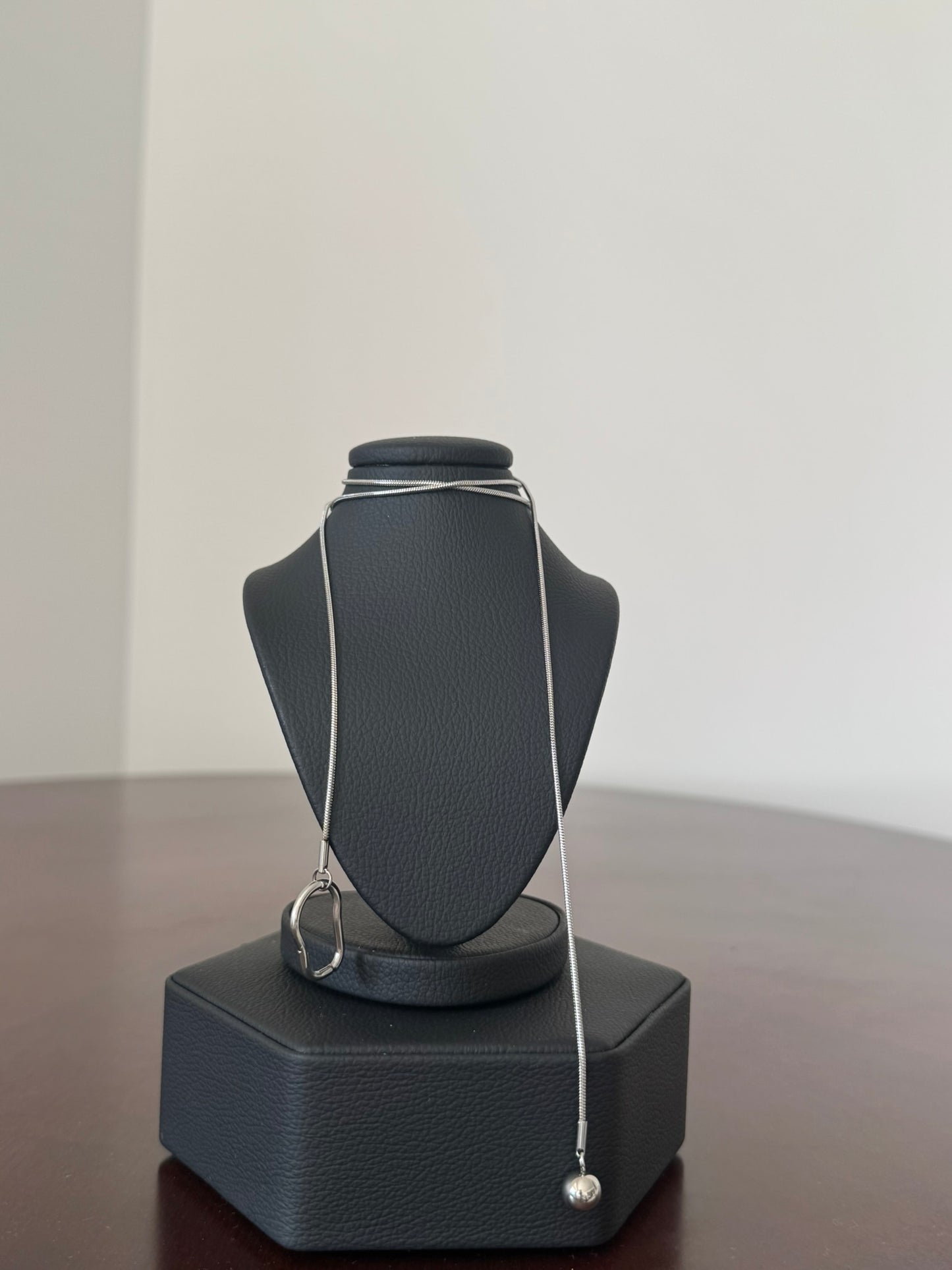 Collar Silver Silver Long Drop - IXIA