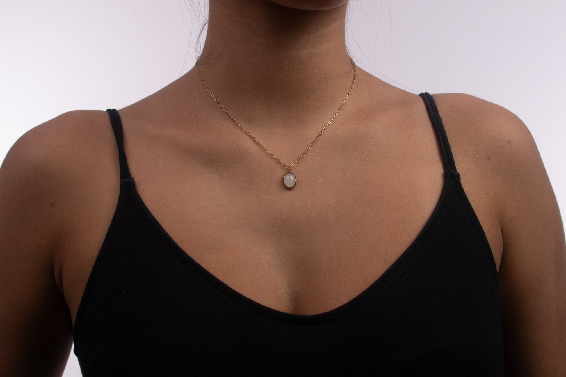 Collar Perla Redonda Dorado - IXIA