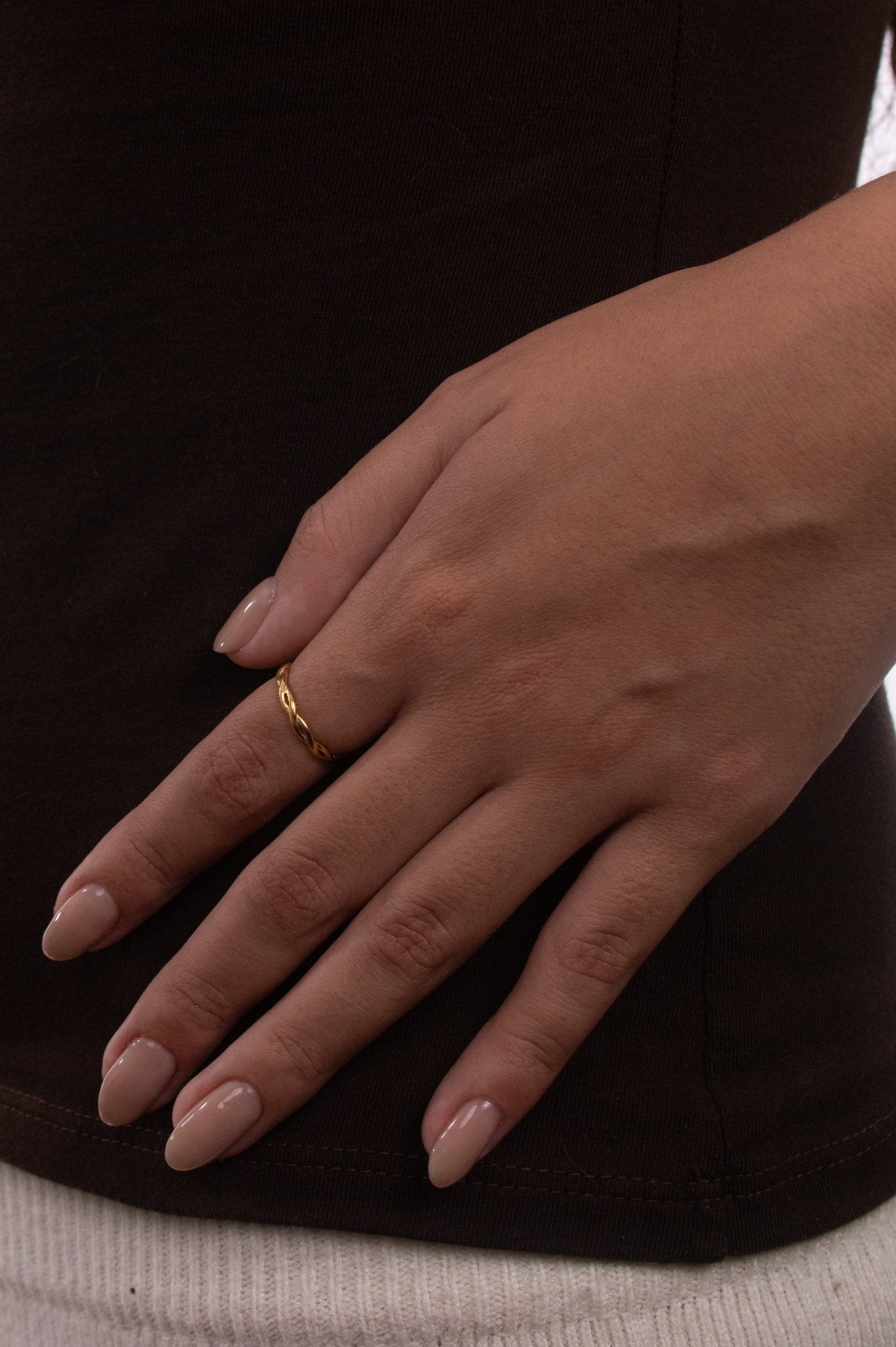 Anillo Mini Cúpula Dorado - IXIA
